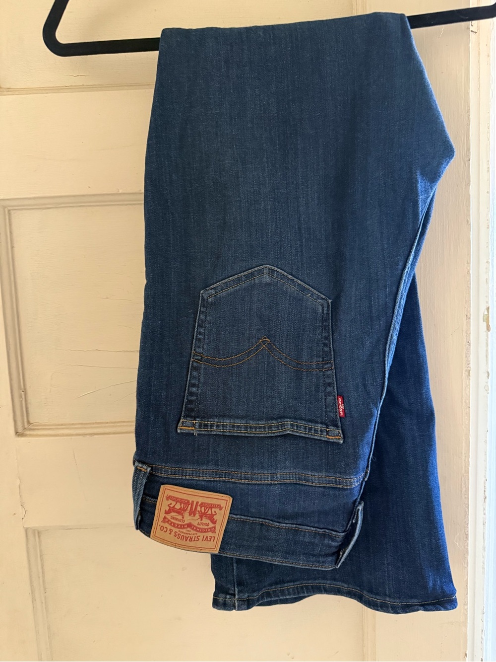 Levi's Women's Dark Blue Flare Jeans - Picture 2 of 6